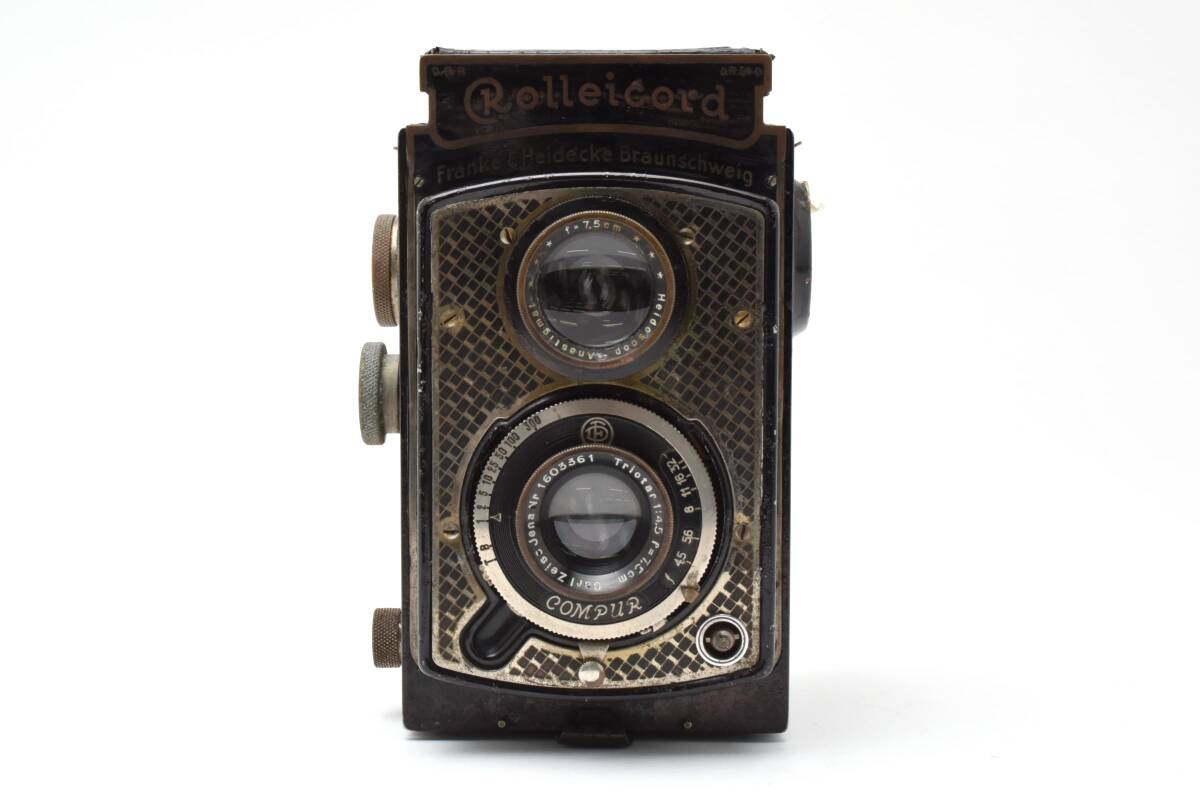 【人気の金ぴかローライ】ローライコードI ROLLEICORD I 二眼レフカメラ 動作品 #11337 