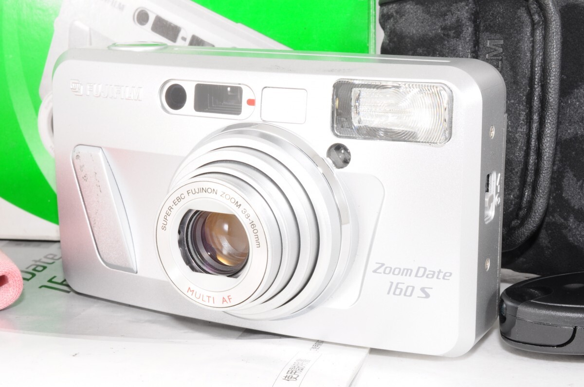 動作品 FUJIFILM フジフイルム Zoom Date 160s Super-EBC Fujinon Zoom 38-160mm 取説 元箱付 コンパクト フィルム カメラ RS-425T/717
