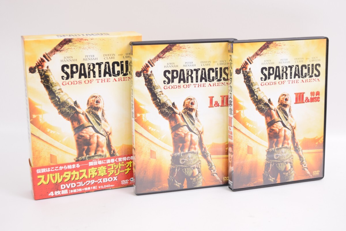 動作品 DVD スパルタカス 序章 ゴッド オブ アリーナ コレクターズ ボックス 全4枚揃 アクション アドベンチャー BOX 洋画 RR-341H/634