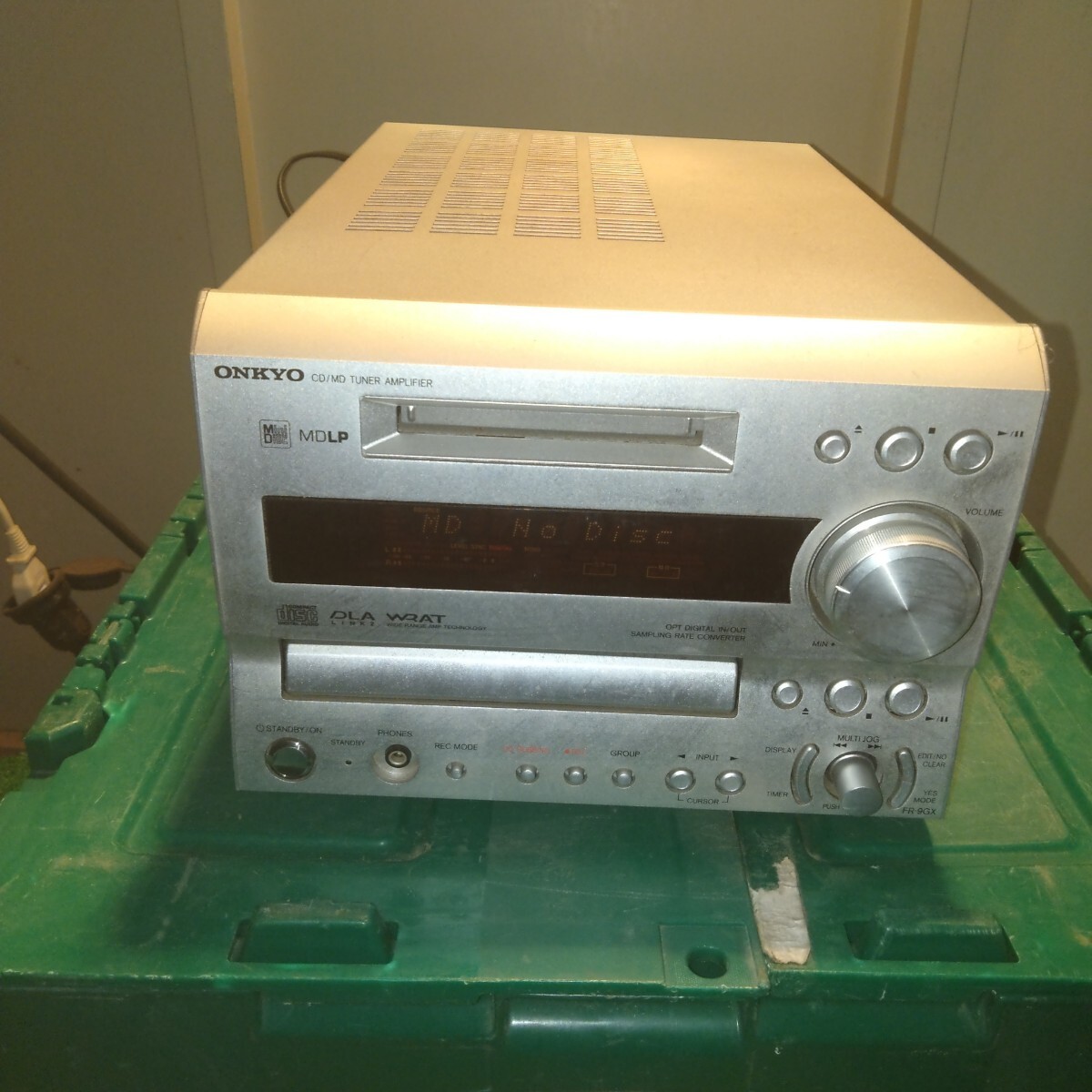 オンキョー　ONKYO CD/MD TUNER AMPLIFIER FR-9GX　通電確認済み　ジャンク