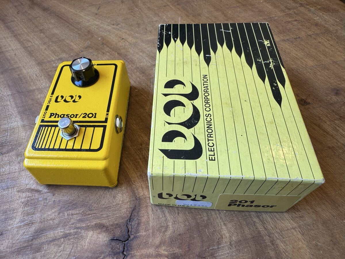 1980年代製のデッドストックのDOD PHASOR 201 YELLOW First Series 201フェイザー MXR PHASE 45