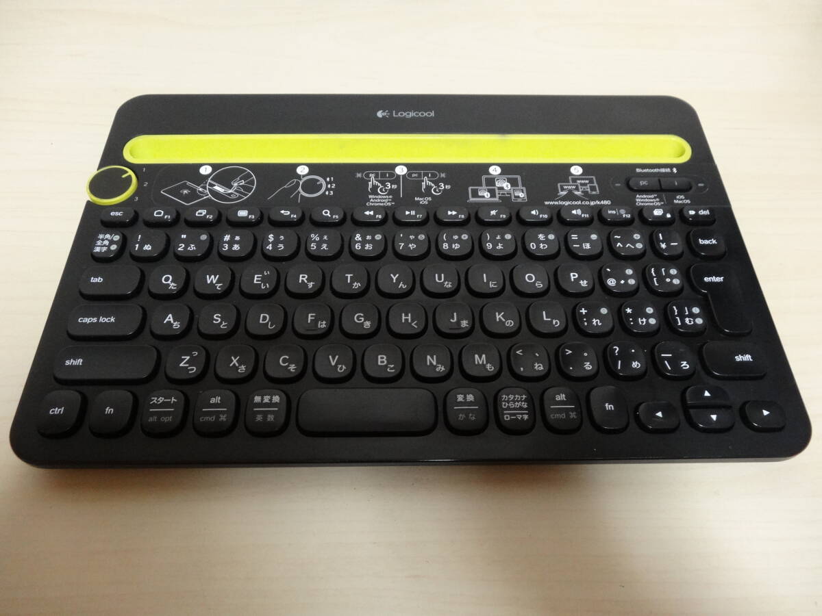 [送料無料 即決] logicool マルチデバイス Bluetooth キーボード K480 ジャンク 