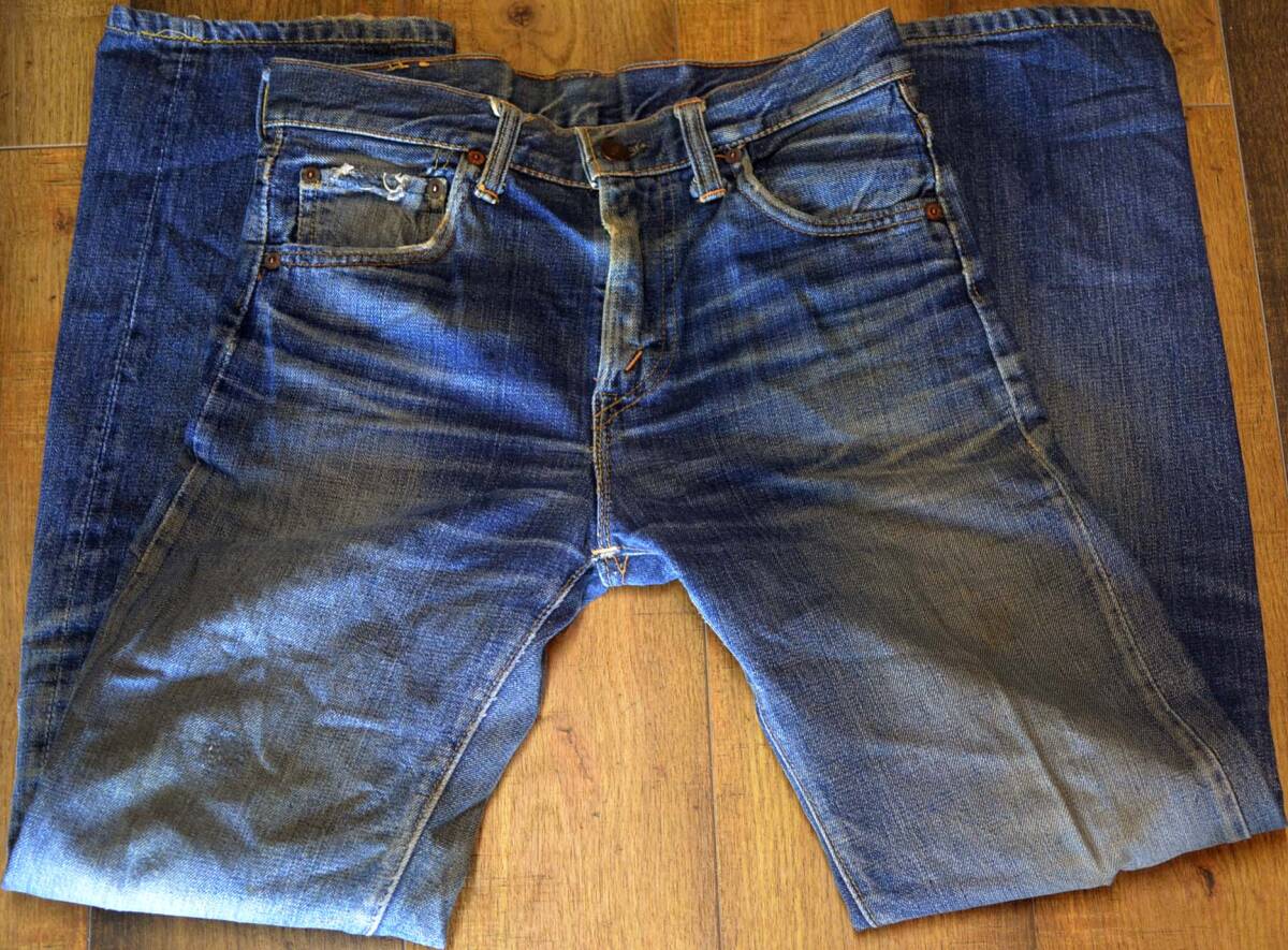 D648/LEVIS805 66前期 ヴィンテージ オリジナル 激ヒゲ イエロー多数！