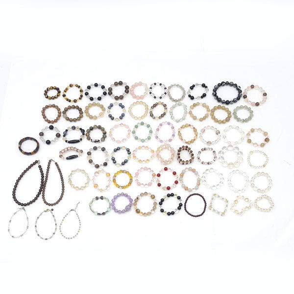 ★ パワーストーン 数珠 天然石 大量 おまとめ メンズ レディース 62本 最大18mm 総重量2.5kg (0220497060)