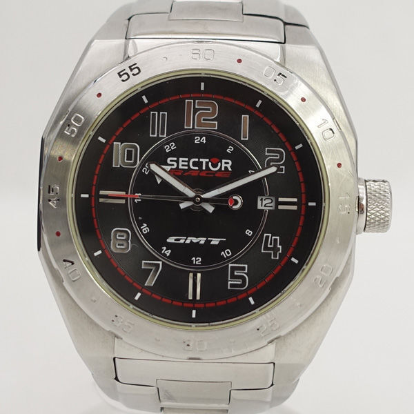 ★ SECTOR セクター 腕時計 クォーツ アナログ ブラック×シルバー (0220547671)