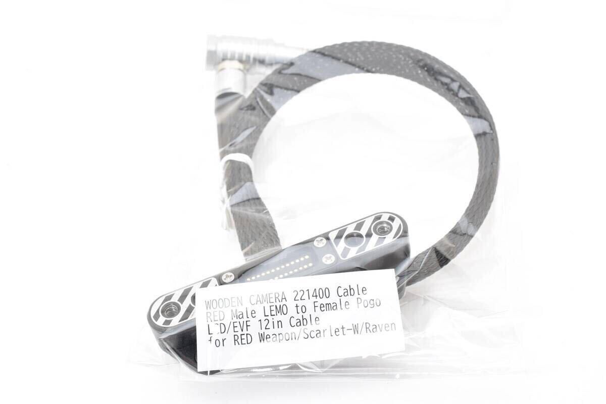 【希少レア】 WOODEN CAMERA 221400 Cable RED Male to Female Pogo LCD/EVF 12in for RED Weapon/Scarlet-W/Raven #3246