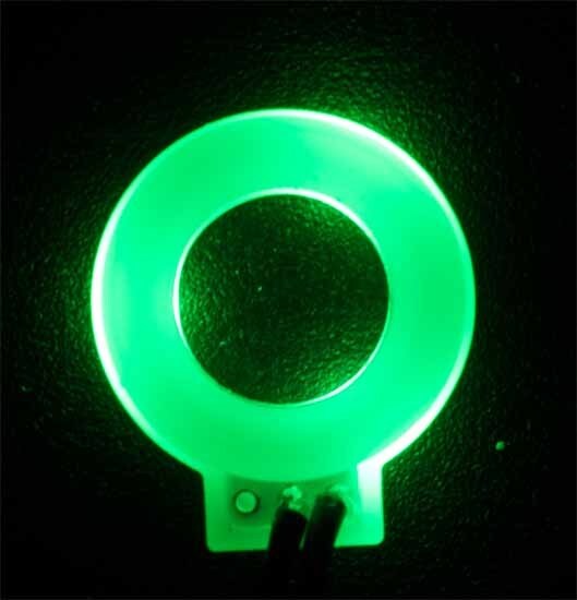 LED - Footswitch Ring, With Bezel, 9V, Green [送料170円から 同梱可]