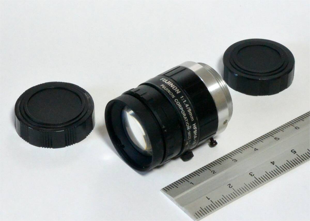 ★ FUJINON/フジノン　HF9HA-1B　Cマウントレンズ 　9mm F1.4　2/3”　1.5メガピクセル　動作確認　（送料230円～）