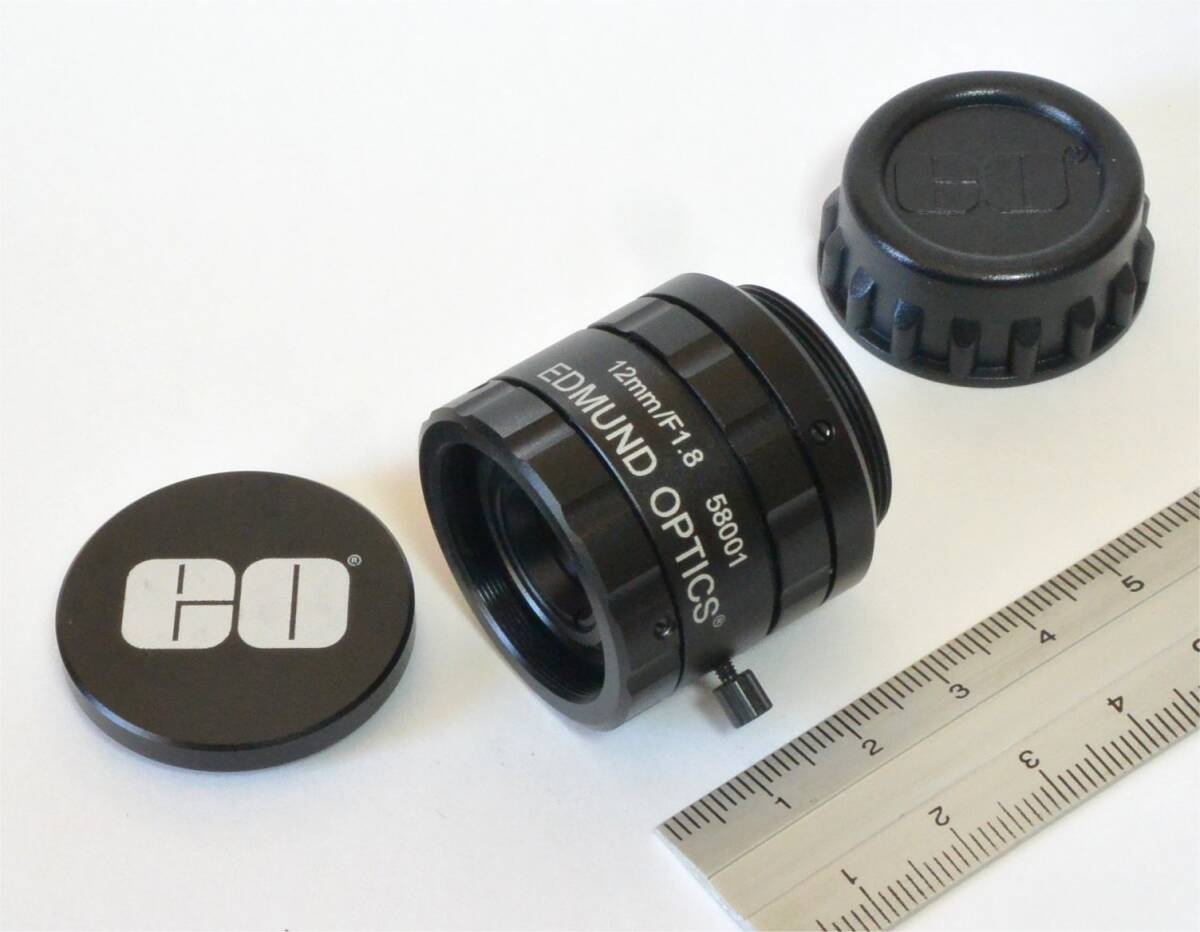 ★ Edmund Optics　Cマウント レンズ TECHSPEC 58001　12mm F1.8　2/3”　7.5メガ　FA産業用　（送料440円～）　倹）Fujinon HF12.5SA-1