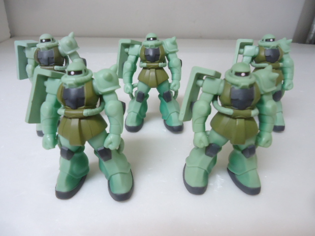 機動戦士ガンダム バンダイ ソフビスーツ 量産型ザク ソフビ 5体 まとめて セット