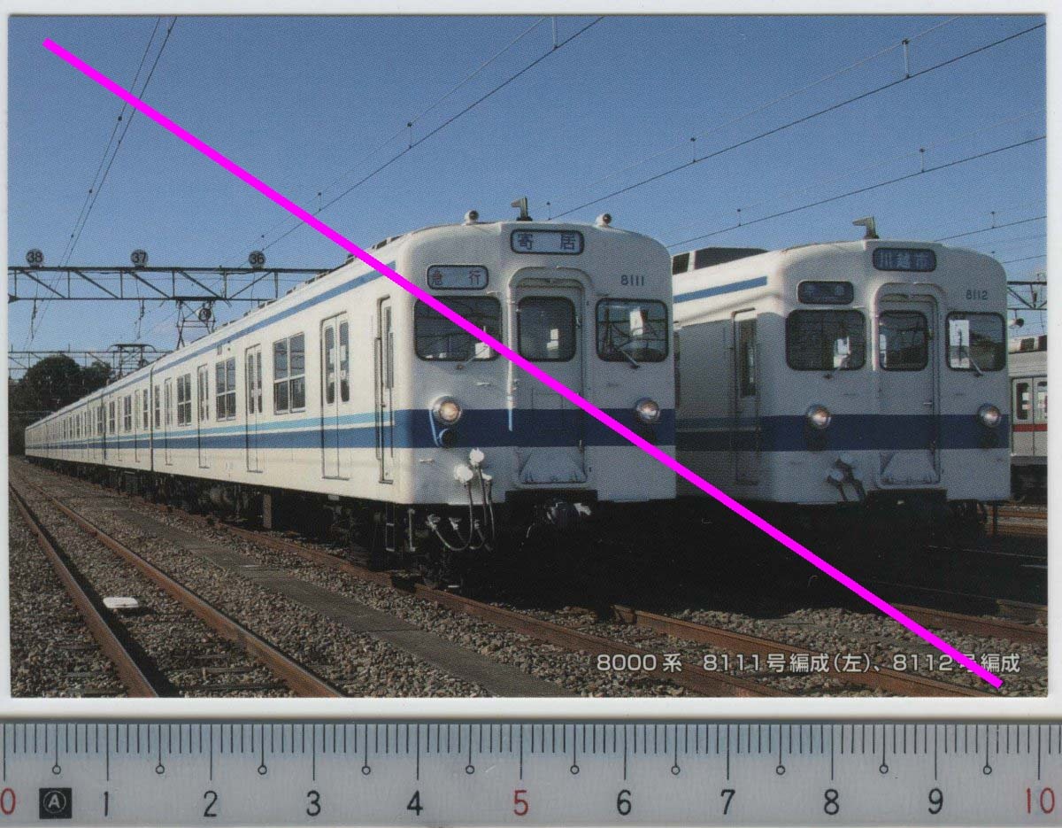 東武博物館 8000系 8111号編成(左)、8112号編成★2010.1 東武鉄道 (管理262) 中古