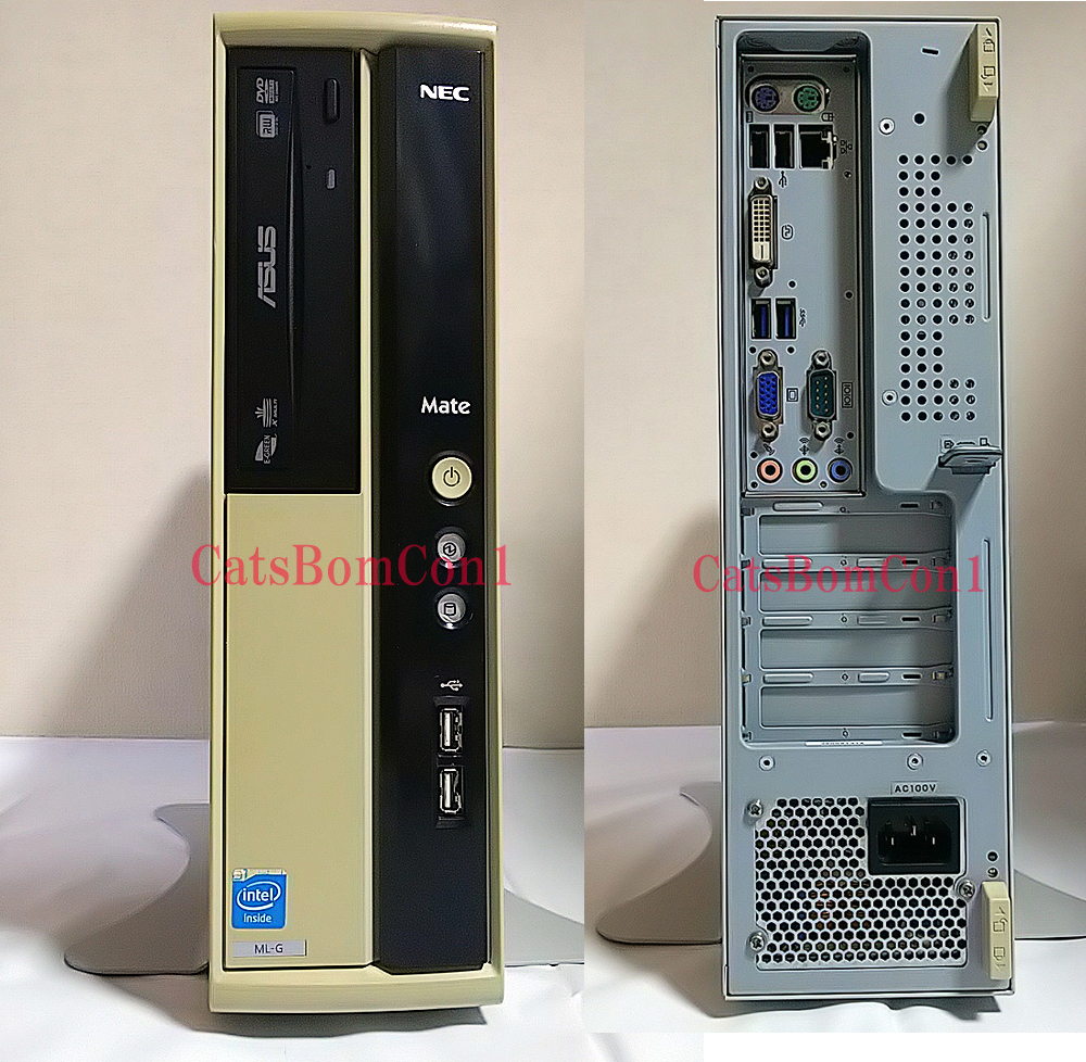 〇 NEC Mate ML-G MK19EL-G　デスクトップパソコン (1台)　Core i3-2100 / HDD500GB / DVDマルチドライブ