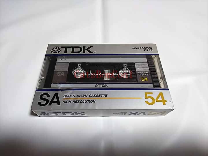 カセットテープ TDK SA ハイポジ 1巻 54 日本製 [未開封] SA54 レトロ