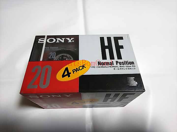 カセットテープ 4巻パック ノーマル SONY HF 20分 [未開封] 日本製 4HF20c