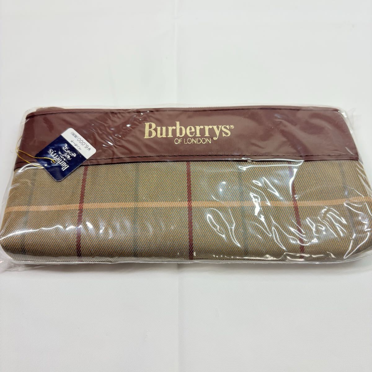 未開封品　 Burberrys BURBERRY オールドバーバリー　玉虫　チェック　ペンケース　小物ケース　マルチケース ヴィンテージ
