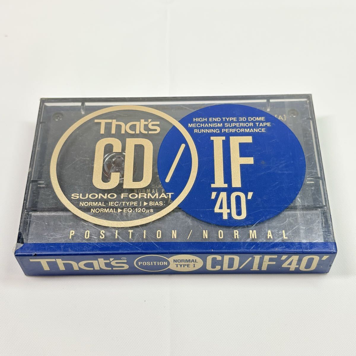 未開封品　that's【太陽誘電】CD/ⅠF 40 ノーマルポジション　カセットテープ 記録媒体 レトロ