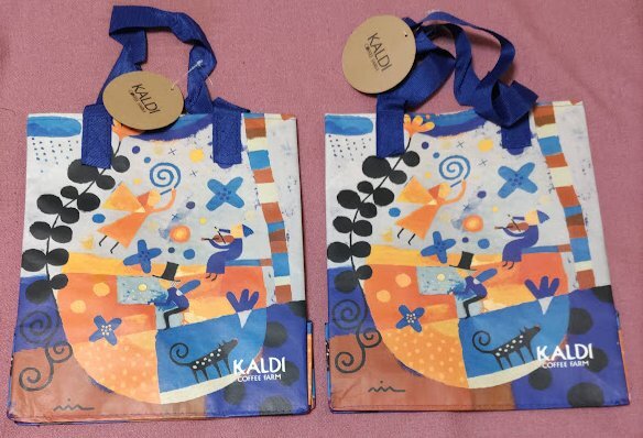 ★☆送料190円可オリジナル エコバッグ 私たちの家 2枚セット新柄タグ付き新品未使用品 KALDI COFFEE FARMカルディ コーヒー ファーム