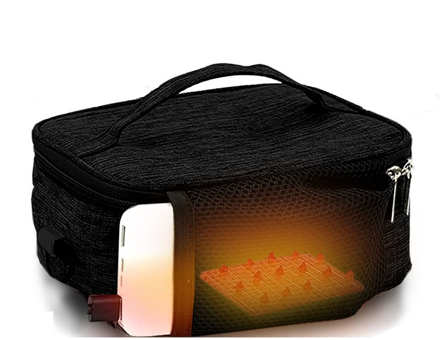 保温 保冷 バッグ USB給電式 2.5L 50度まで加熱 お弁当 温度 保温バッグ 保冷バッグ 買い物 オフィス 会社