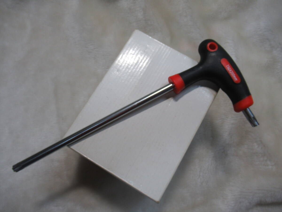 ☆TORX トルクスT50×20㎝ イジリ止め付 変則T型ハンドル レンチ ☆