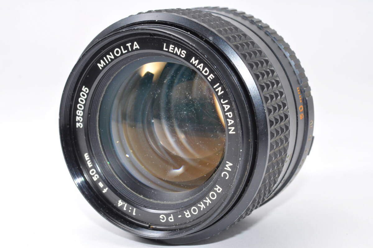 動作好調 ミノルタ MINOLTA MC ROKKOR-PG 50mm F1.4 ♯A8024