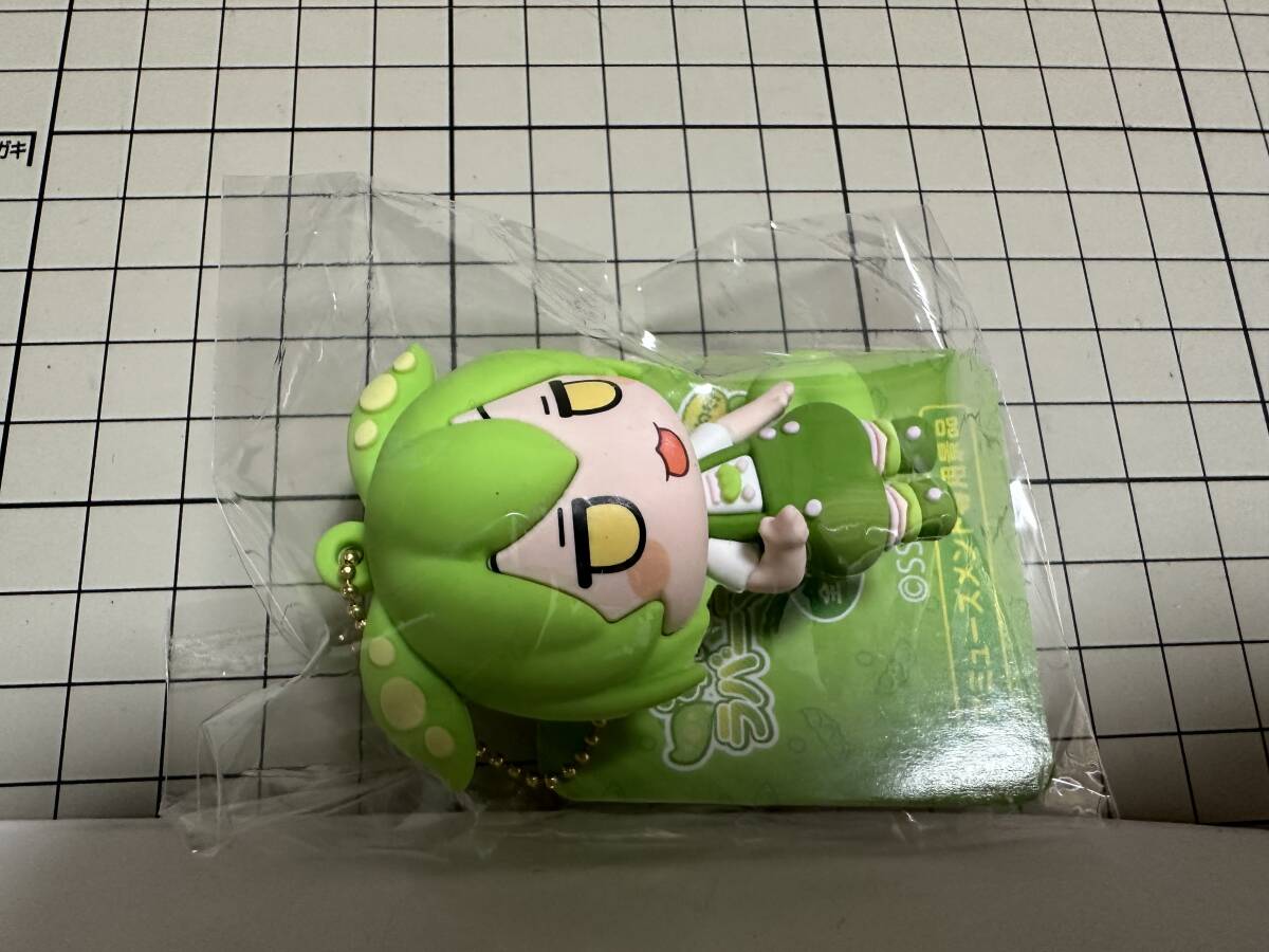 ずんだもん　ラバーマスコット　フィギュア　キーホルダー　ボールチェーン　グッズ　.