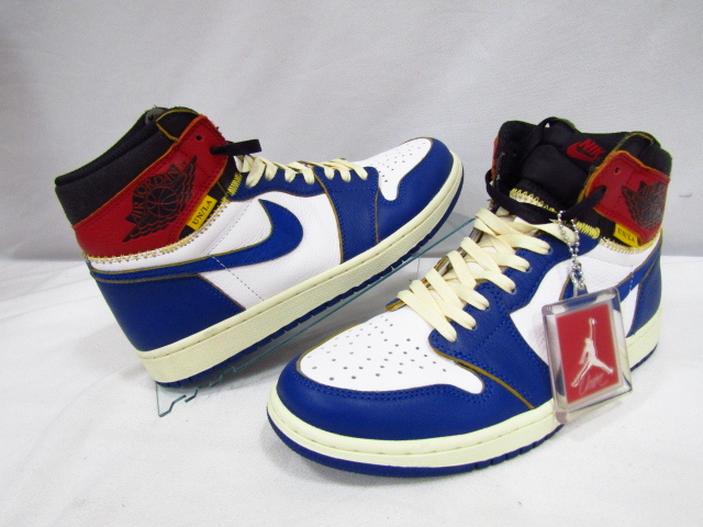 NIKE×UNION AIR JORDAN 1 RETRO HIGH BV1300-146 ナイキ ユニオン エアジョーダン 27cm メンズスニーカー 中古品★131069