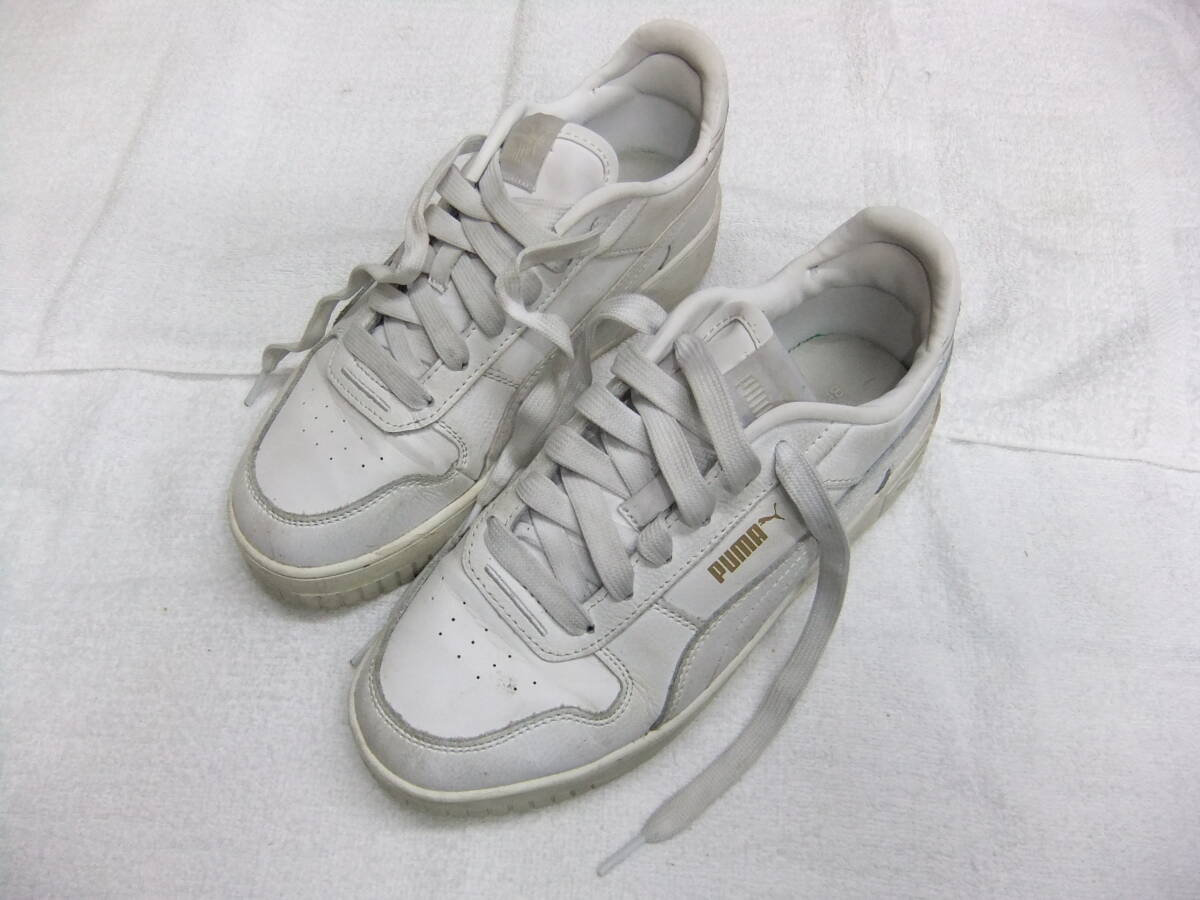 ち03Q PUMA プーマ CARINA STREET レディース スニーカー 厚底 キャリーナストリート 389390-01 ホワイト 24cm UK5