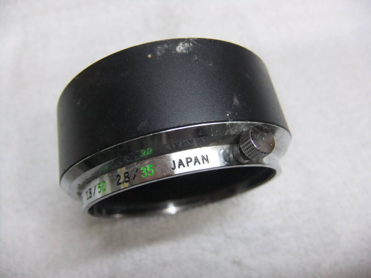 純正 オリンパス OLYMPUS 35mm F2.8 50mm F1.4 50mm F1.8 フード メタルフード 送料290円