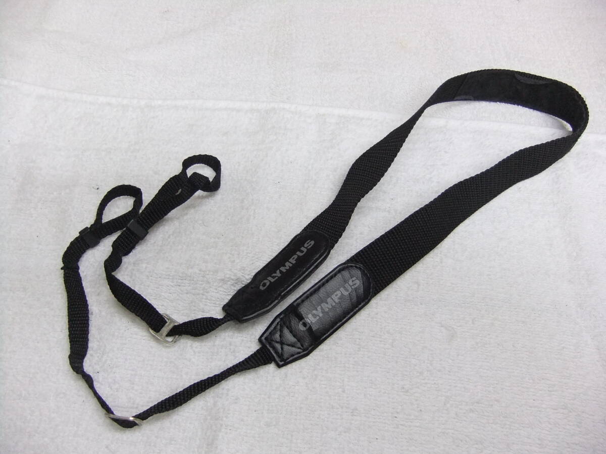 オリンパス OLYMPUS 黒 カメラストラップ 送料260円