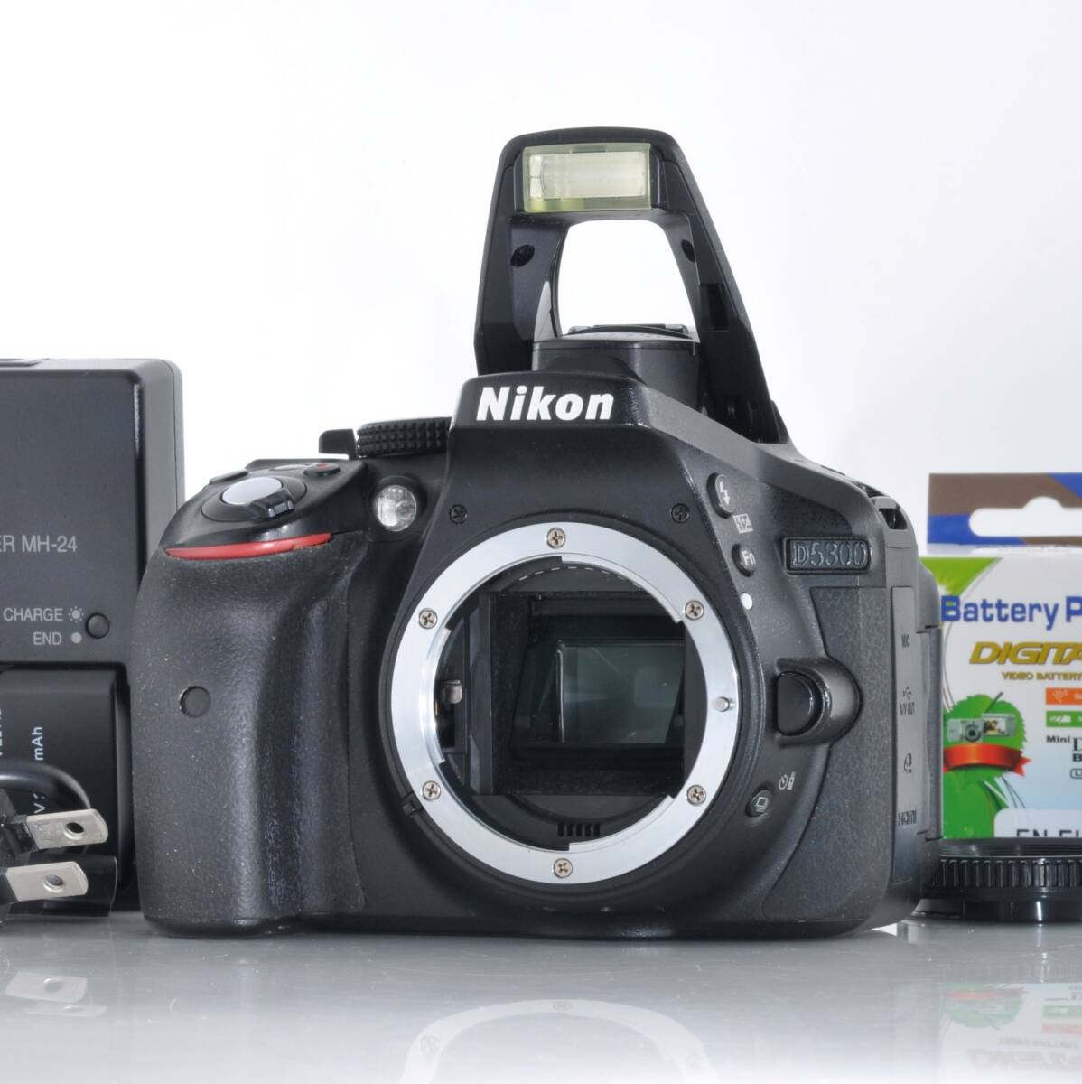 8月限定5千円引き中（35,999円⇒30,999円）【ニコン】Nikon D5300 デジタル一眼レフ ボディ＋バッテリー、充電器付き#R869