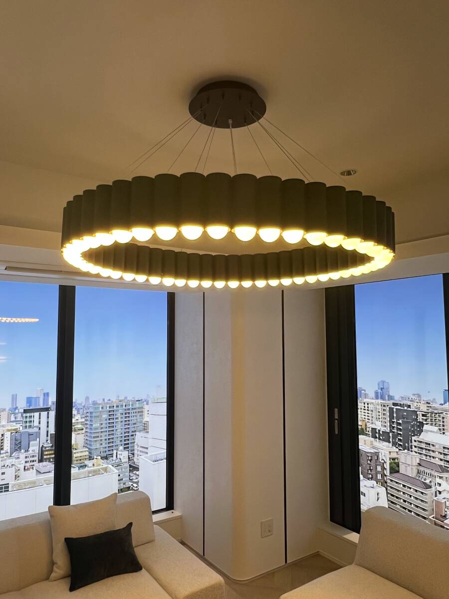 ＊Q-506＊ペンダントライト/CAROUSEL L/LEEBROOM /LEDBULB/マットブラック/シャンデリア/参考価格1,900,000/展示品＊