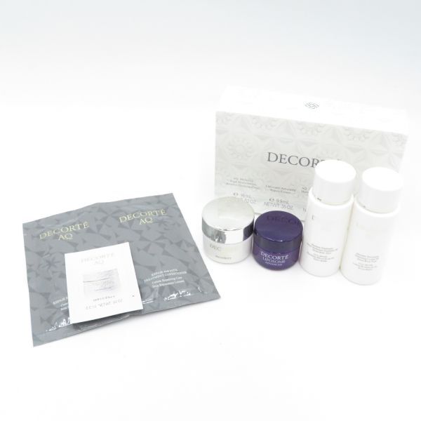 化粧品◆DECORTE デコルテ スキンケアトライアルセット (クリーム・化粧水・乳液) おまけ付き 未使用品●AS8784■