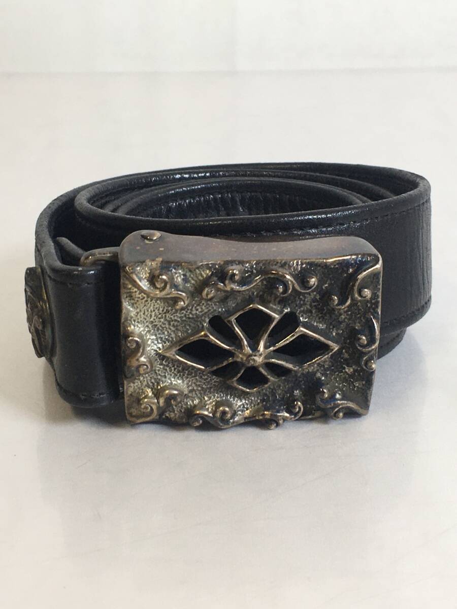c-846 ヴィンテージ BWL Bill Wall Leather レザーベルト クロスウェーブ クロスデザイン 