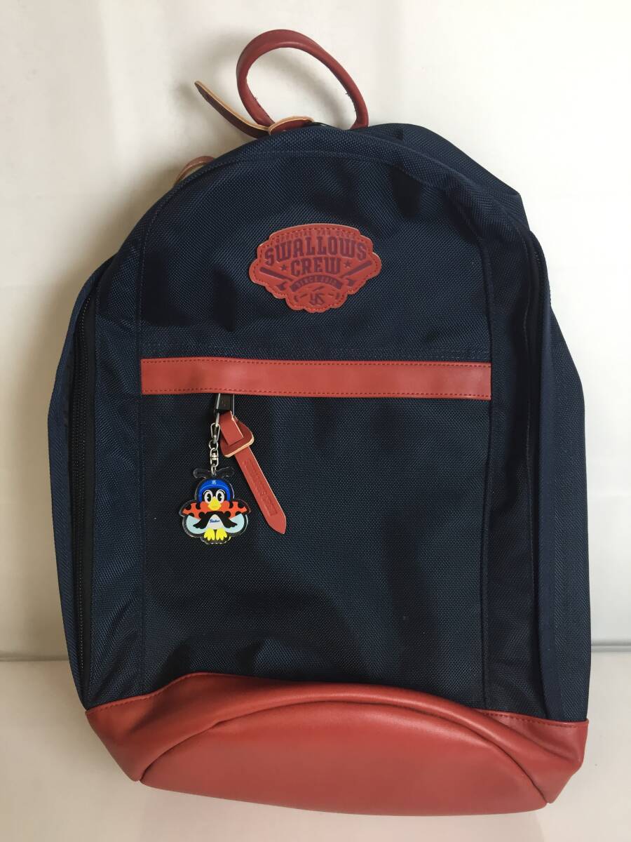 b-441 東京ヤクルトスワローズ 2013 リュック デイバック バックパック クルーバッグ ファンクラブ限定 つば九郎キーホルダー付き