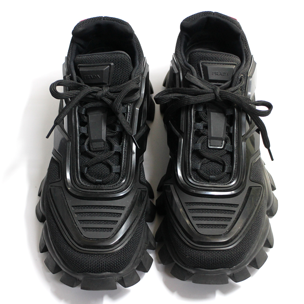 【PRADA】プラダ CLOUDBUST THUNDER クラウドバスト サンダー スニーカー 2GE293 ブラック サイズ 7 1/2　美品