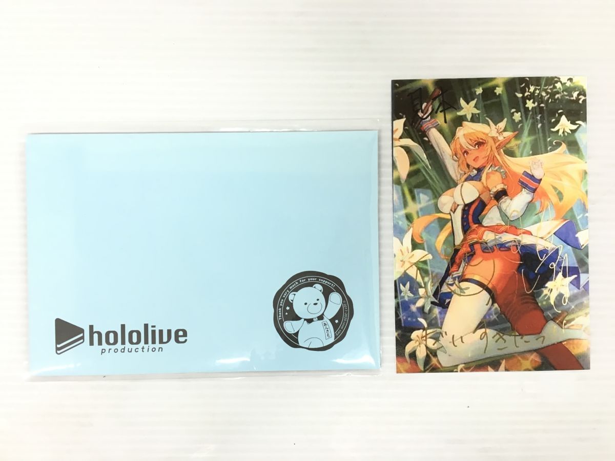 K21-237-053●【未開封/送料無料】hololive ホロライブ 不知火フレア 活動2周年記念 直筆サイン入りポストカード