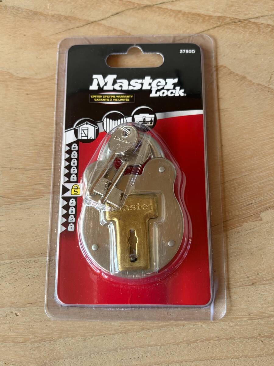 新品未開封 希少 レア MasterLock パドロック 2750EURD 2750D おしゃれ 南京錠　