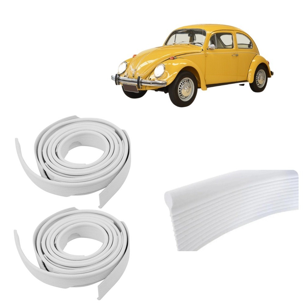 リア 後 フェンダー ビーディング ラバー ゴム 2個セット ペア ホワイト 白 空冷VW T1 ビートル 1949-1979 Volkswagen フォルクスワーゲン