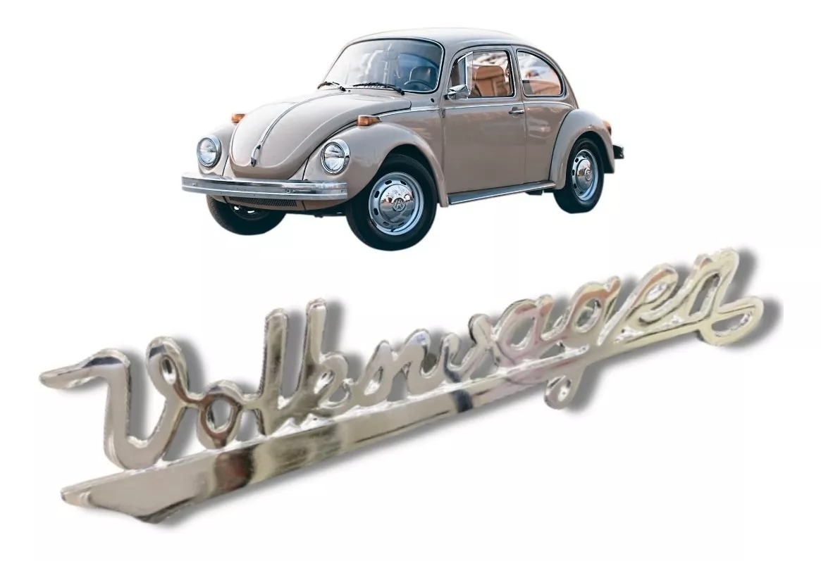 エンブレム 書き方 スタイル 空冷VW リア フロント フード クローム メッキ スチール ワーゲン T1 ビートル T2 バス T3 カルマンギア