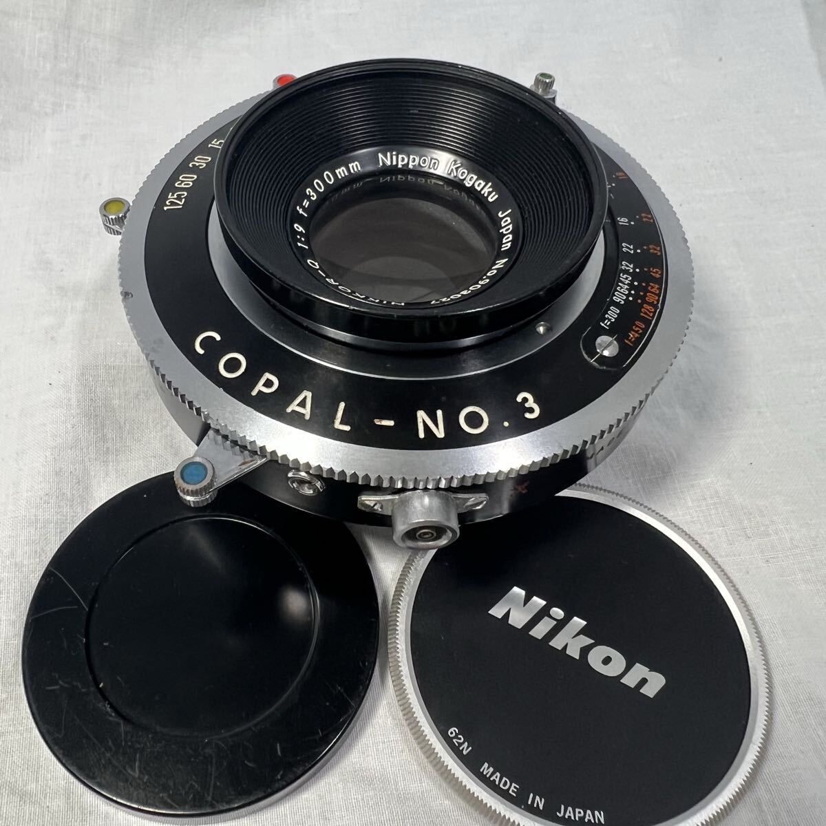 古い 日本光学 NIKKOR-Q 300mm F9 COPAL No.3 シャッター