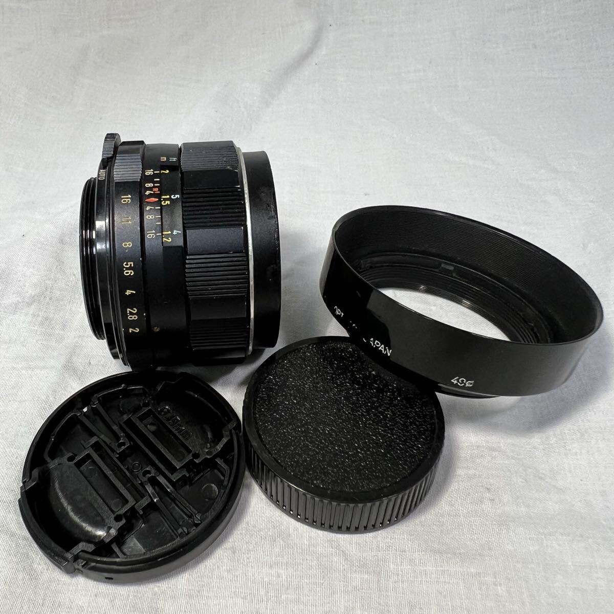 ペンタックス M42 SUPER TAKUMAR 55mm F2 フード付