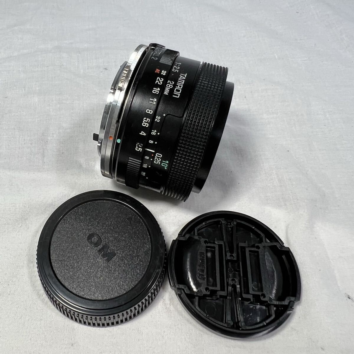 TAMRON タムロン 広角 28mm F2.5 BBAR MC オリンパスOM マウントアダプター付き