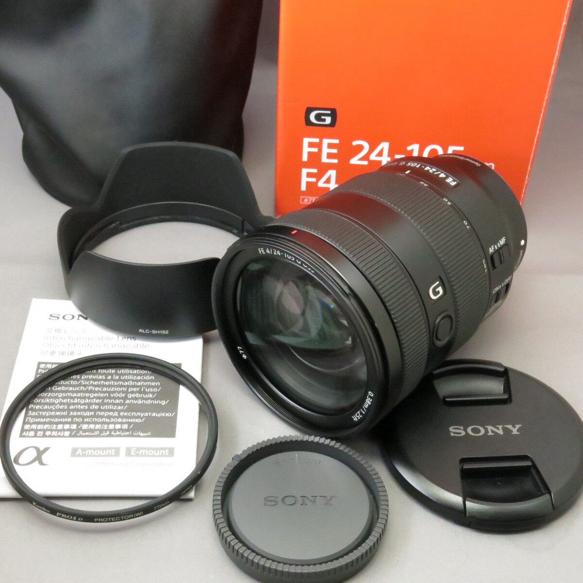 SONYソニー　FE24-105mmF4G OSS SEL24105G　★NO.9624
