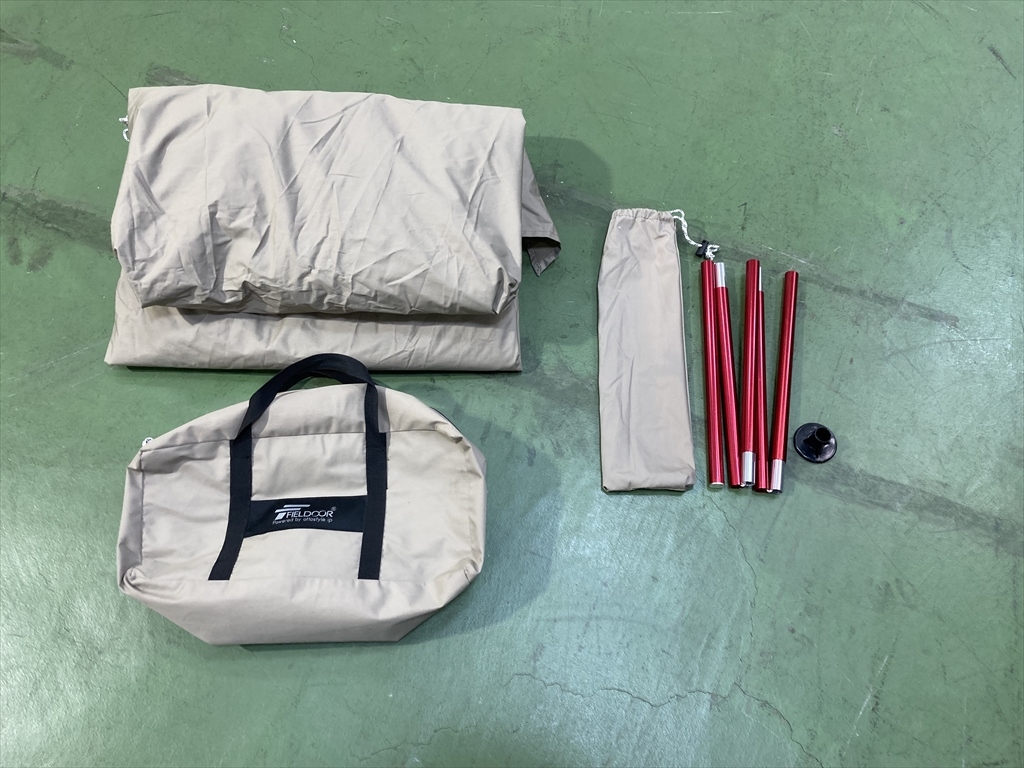 下松)FIELDOOR ワンポールテント240 インナーテント・グランドシート欠品 テント アウトドア キャンプ ◆★J260204R07A PB04A