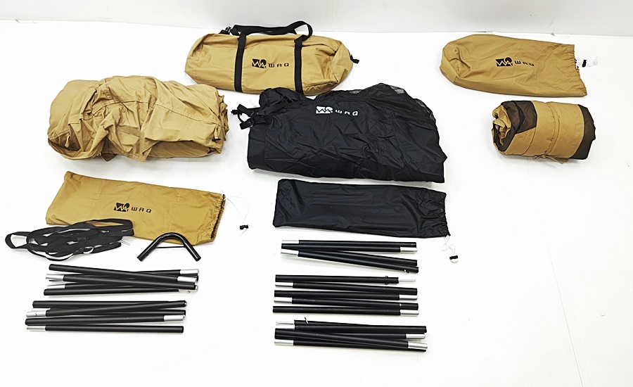 下松)WAQ ワック Alpha T/C ソロ用ティピテント、フロントウォール WAQ-TCDX1、フタマタポール WAQ-FMP1 ▲★J260203N02B PB03C