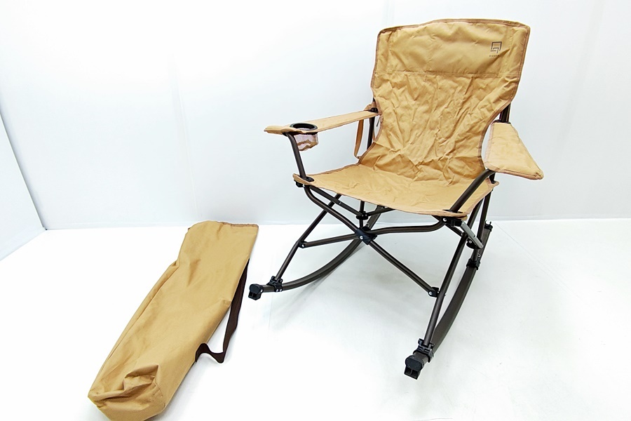 下松)Qualz クオルツ フォールディングロッキングチェア 折り畳み アウトドア キャンプ ▲★J260217N04A PB17C