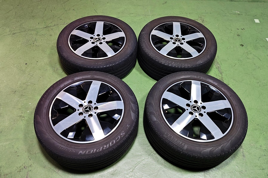 下松)メルセデスベンツ GLB クラス 純正ホイール 18インチ 7.5J+53 5H PCD112 235/55R18 ホイール取りへ ▲★C260225N01B PB25C