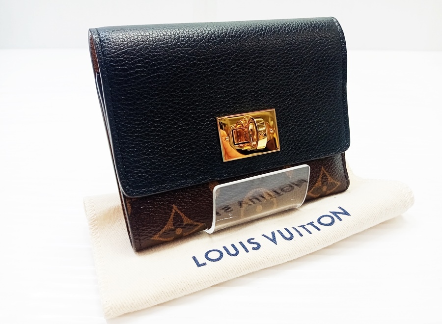 下松)【美品】LOUIS VUITTON LV ルイヴィトン モノグラム M82640 三つ折り 財布 IC搭載 ◆N2602034 PB10A