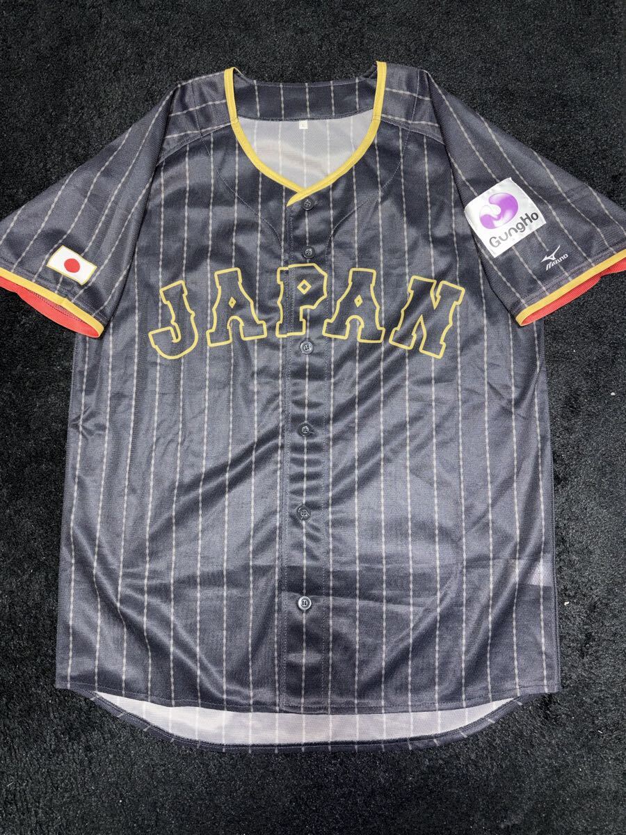 即決 送料無料 野球 WBC 日本代表 侍ジャパン ユニフォーム ミズノ製 Lサイズ 昇華プリント ビジター 過去モデル 球場配布物