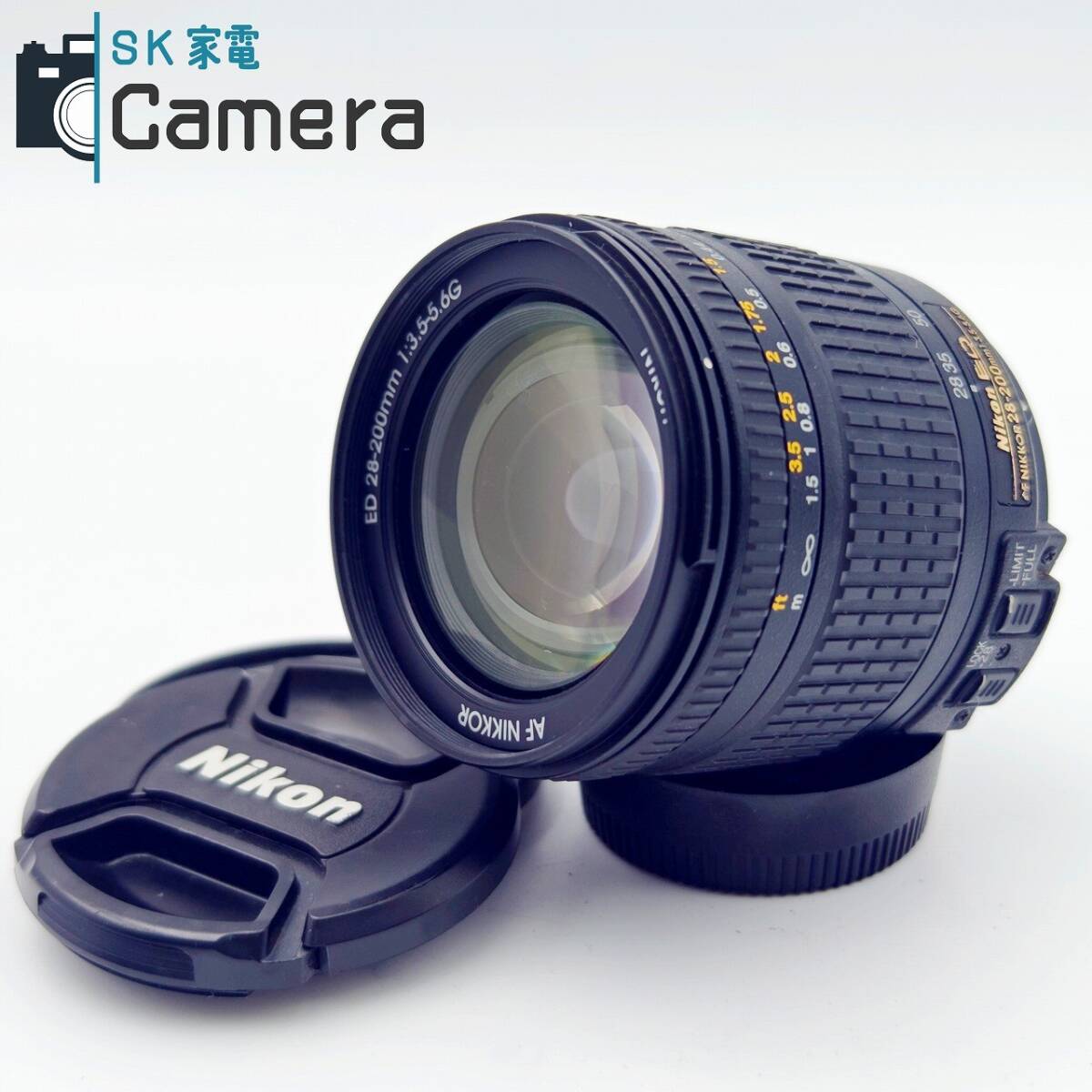 【中古】 NIKON AF NIKKOR 28-200ｍｍ F3.5-5.6 G ED ニコン キャップ付